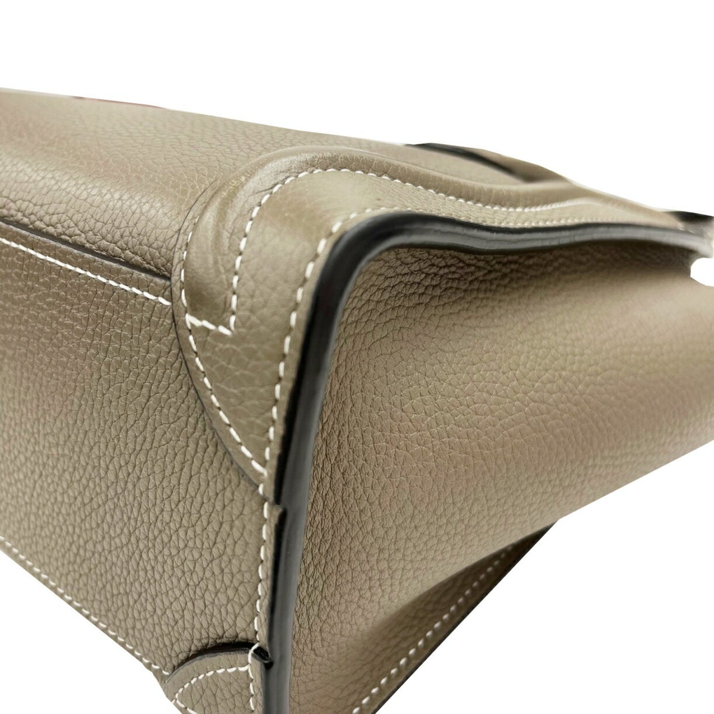 Celine Luggage Nano Shopper Greige Leather Handbag/Shoulder Bag