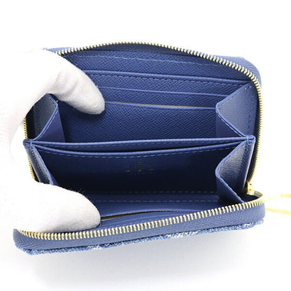 Louis Vuitton Lv Remix Zippy Coin Purse In Monogram Denim Blue M82957 Wallet