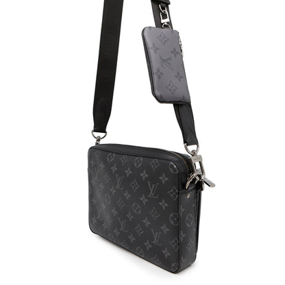 Louis Vuitton Shoulder Bag Monogram Eclipse Reverse Trio M69443 Black