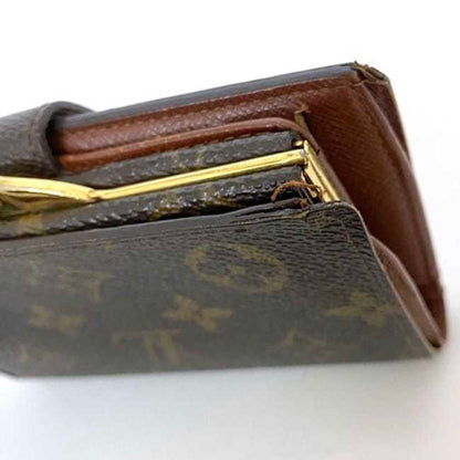 Louis Vuitton Bi-Fold Wallet Ec-22262 Brown Monogram M61663 Canvas Mi1001 Louis Vuitton Compact