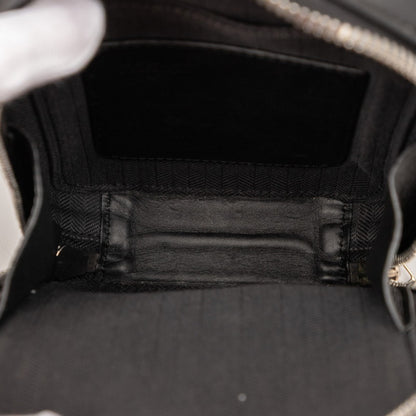 Loewe Anagram Shoulder Bag In Black Leather