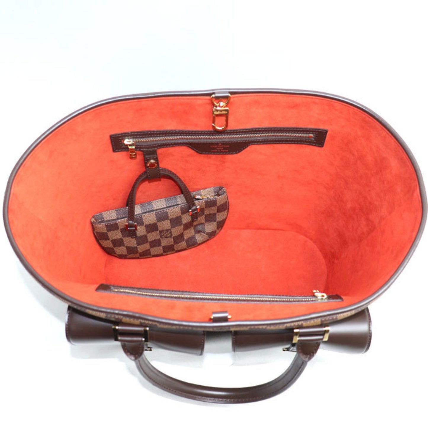 Louis Vuitton Manosque Gm Handbag Damier Brown N51120