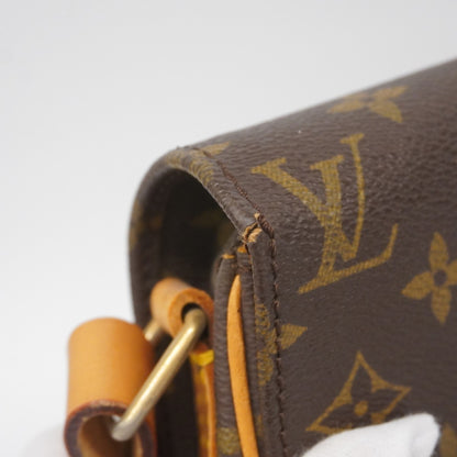 Louis Vuitton Monogram Cartouchiere Gm Shoulder Bag M51252 Brown