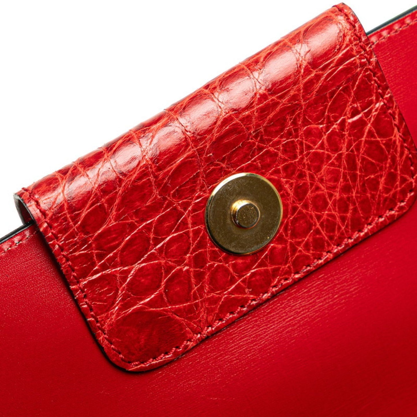 Celine Logo Clutch Bag In Red