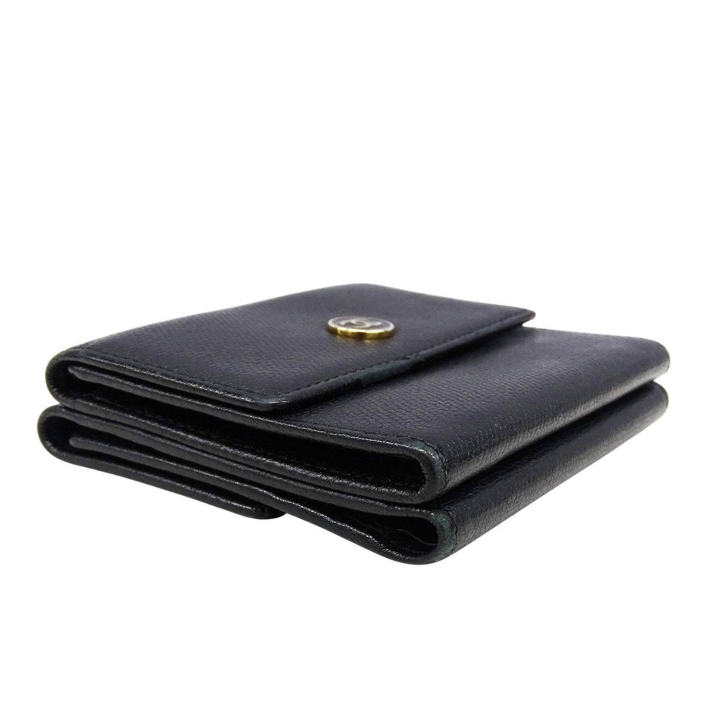 Chanel Women'S Bifold Wallet With Coco Button