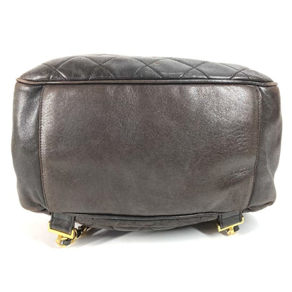 Chanel Matelasse Quilted Vintage Cc Coco Mark Logo Backpack With Ball Drawstring And Chain