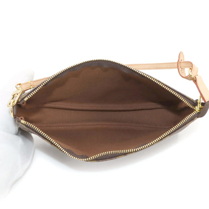 Louis Vuitton Louis Vuitton Monogram Pochette Accessoires Handbag Brown M51980 Gold Hardware