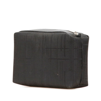 Salvatore Ferragamo Logo Pouch In Black Nylon
