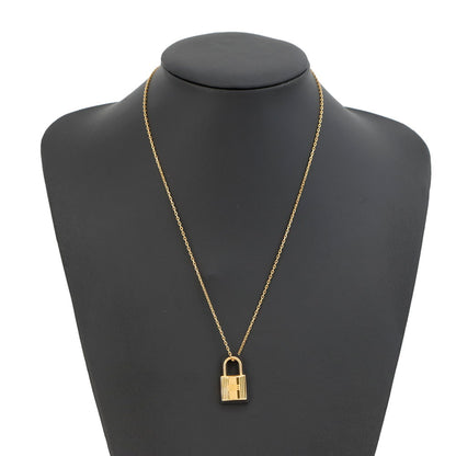 Hermes Herms O'Kelly Pendant Pm Necklace In Black Swift