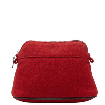 Hermes Bolide Pouch 20 Red Wool