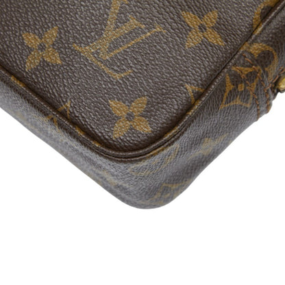 Louis Vuitton Monogram Truss Toilette 23 Second Bag/Clutch Bag M47524 Brown Leather