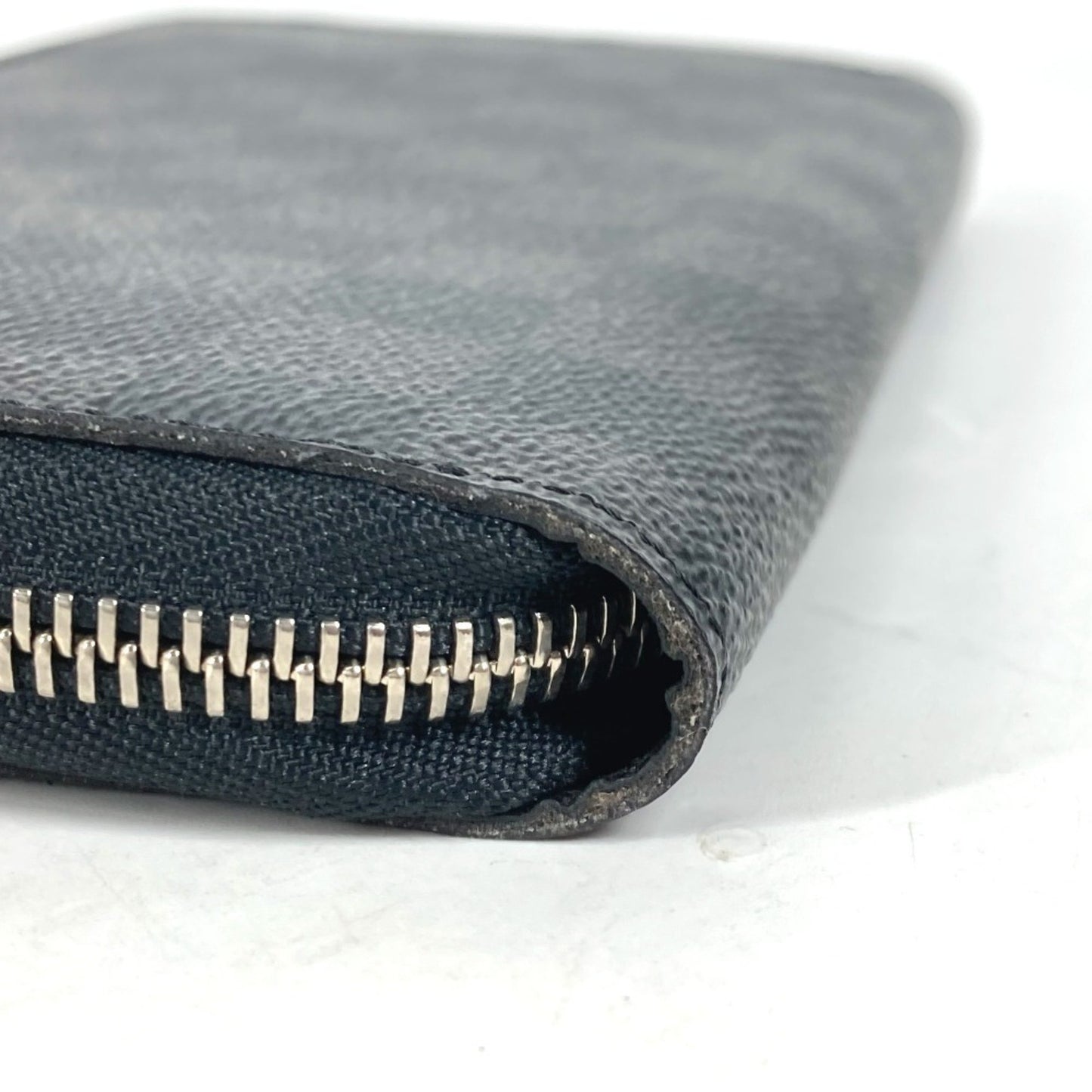 Louis Vuitton N63077 Damier Graphite Zippy Organizer Long Wallet Round Zipper Canvas