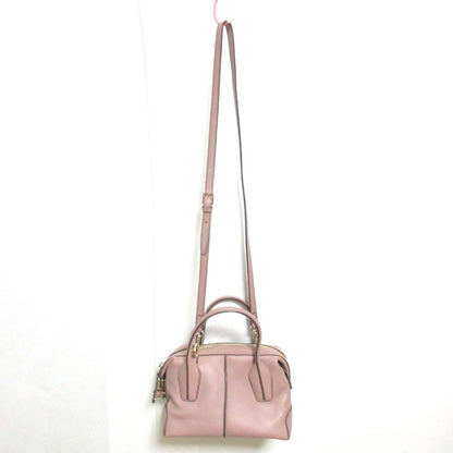 Tod'S D-Styling Mini Cow Leather 2Way Handbag Shoulder Bag Pink
