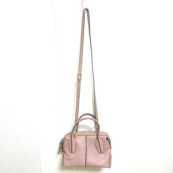 Tod'S D-Styling Mini Cow Leather 2Way Handbag Shoulder Bag Pink