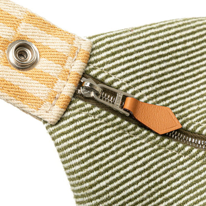 Hermes Herms Bride A Black Gm Handbag In Vert Forest Green Wool