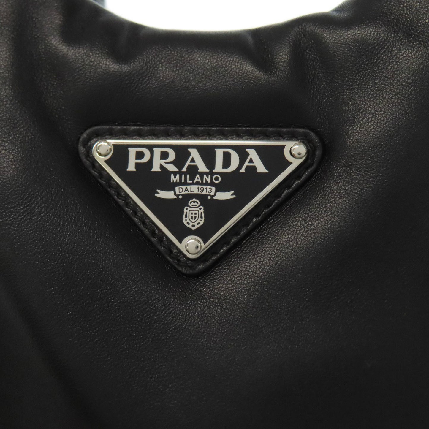 Prada 1Ba359 Logo Hardware 2-Way Nappa Leather Handbag