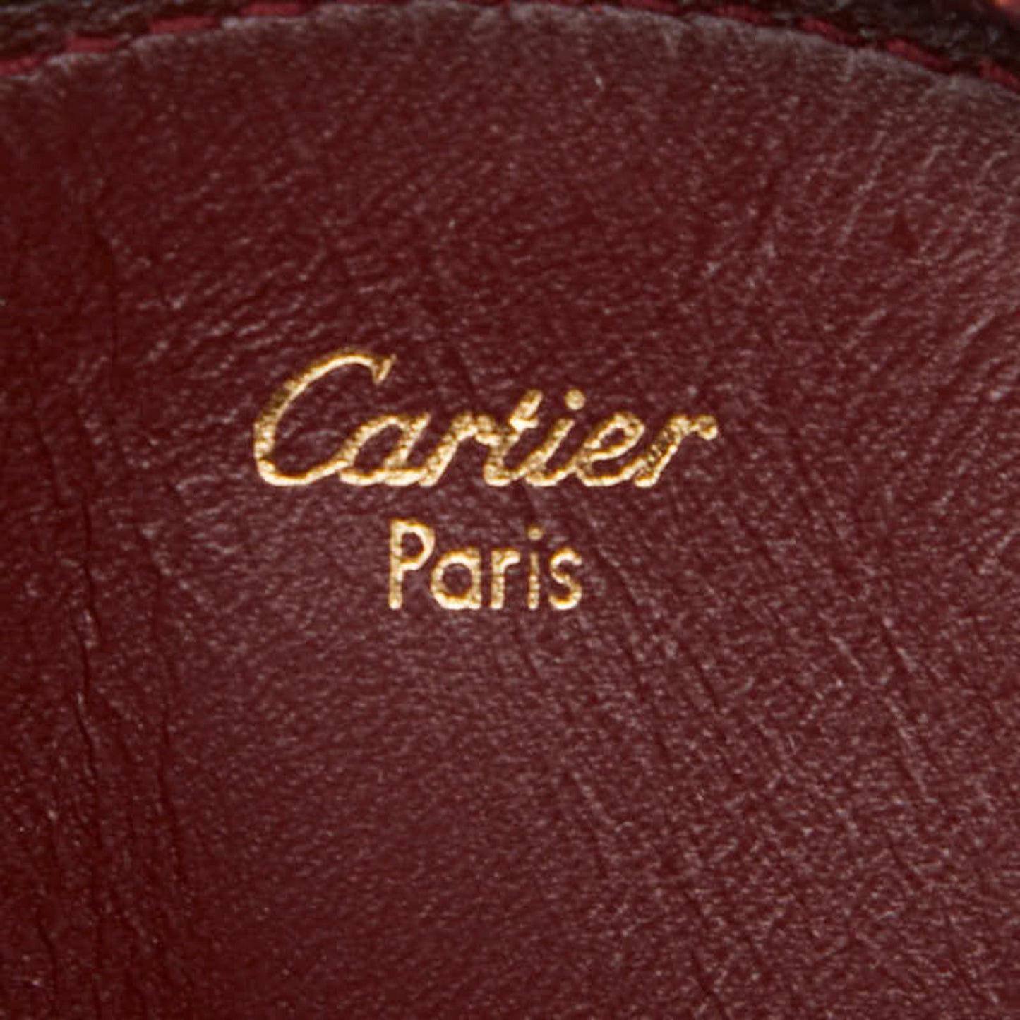 Cartier Wallet/Coin Case In Wine Red