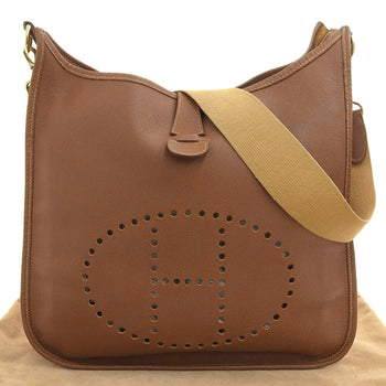 Hermes Hermes Evelyn 1 Gm ?W Engraved Punching H Shoulder Bag Cushvel Gold