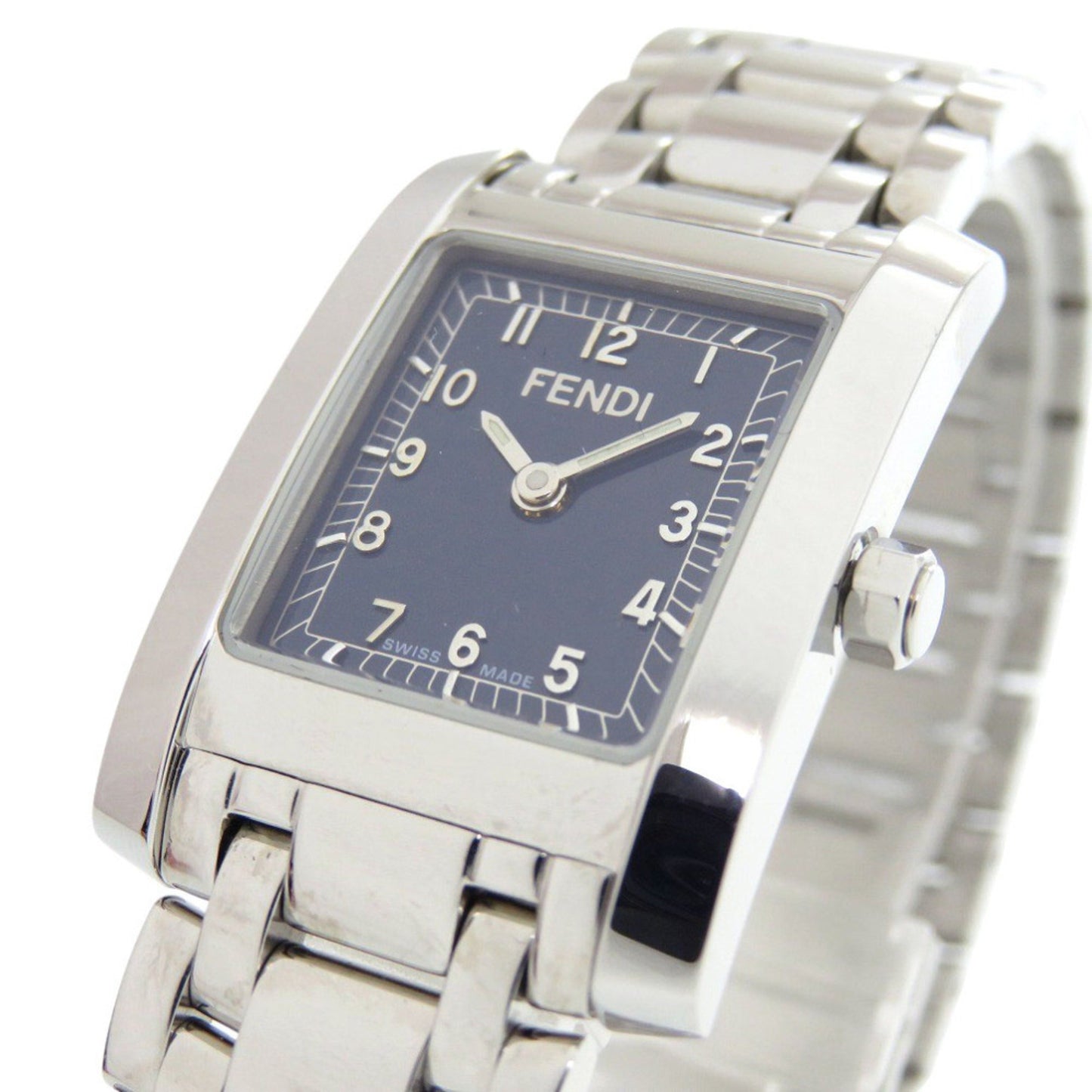 Fendi 7000G Stainless Steel Navy Silver Quartz Watch 1051 Fendi