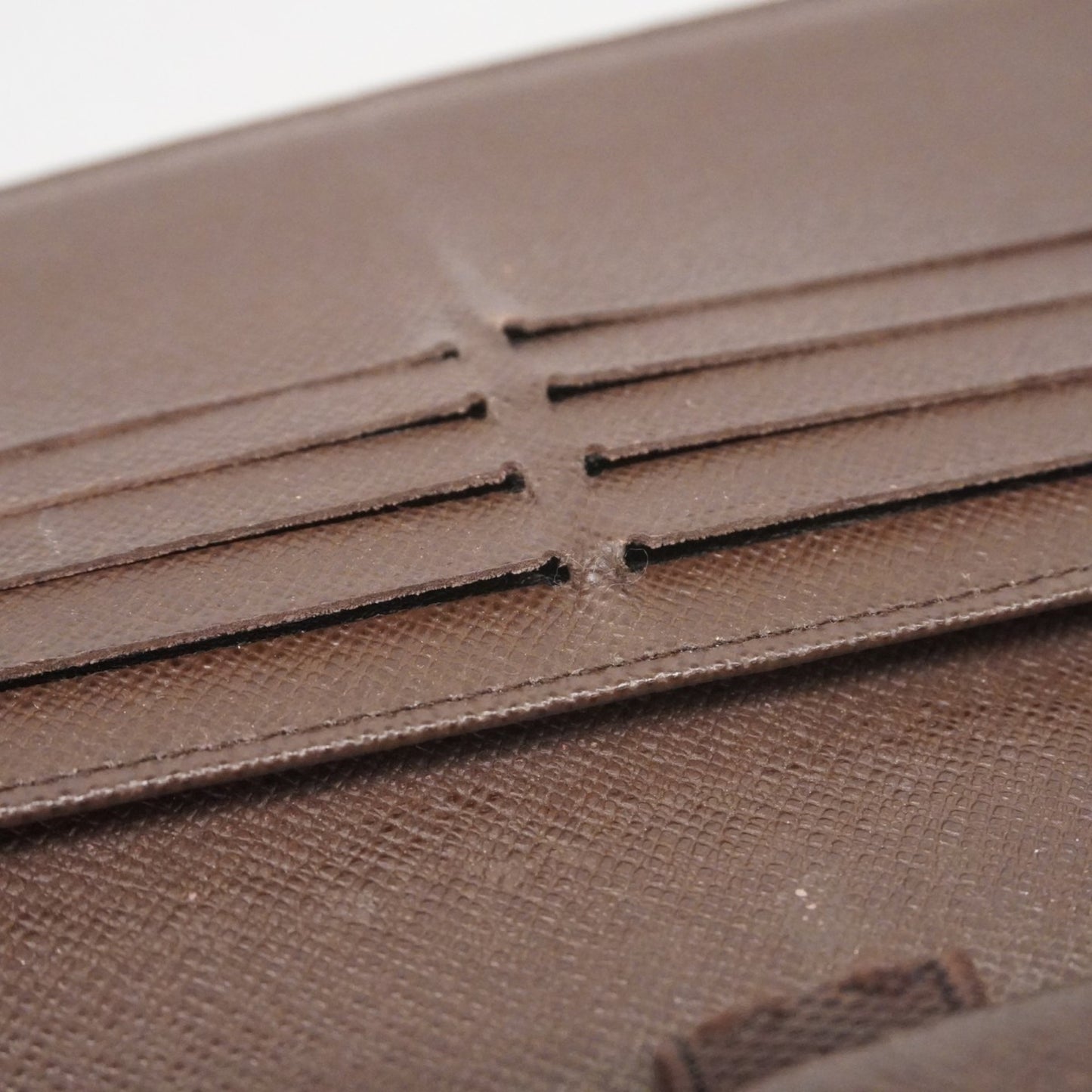 Louis Vuitton Tri-Fold Long Wallet Damier Portefeuille International N61217 Ebene