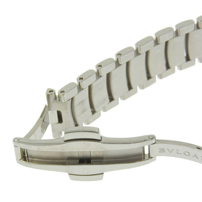 Bvlgari Assioma Watch Aa26S Stainless Steel Quartz Analog Display Black Dial