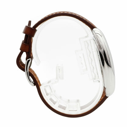 Herms Cape Cod Tonneau Ct1.710 White Dial Wristwatch