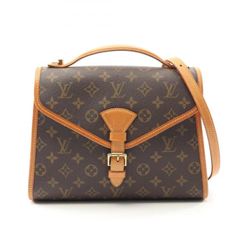 Louis Vuitton Bel Air Handbag Coated Canvas Leather Monogram