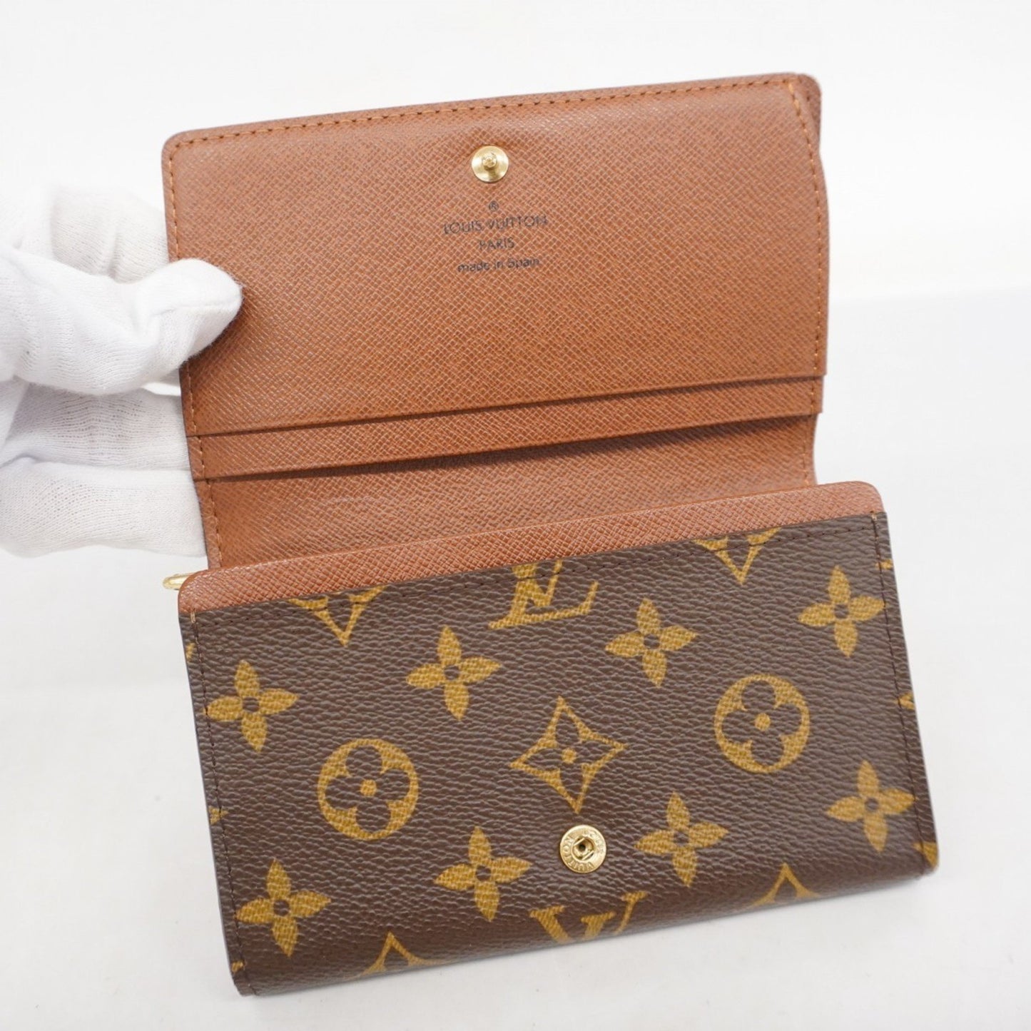 Louis Vuitton Monogram Portefeuille Tresor Wallet M61736 Brown