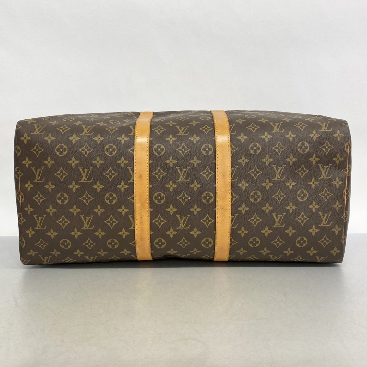 Louis Vuitton Monogram Keepall 55 Boston Bag M41424 Brown