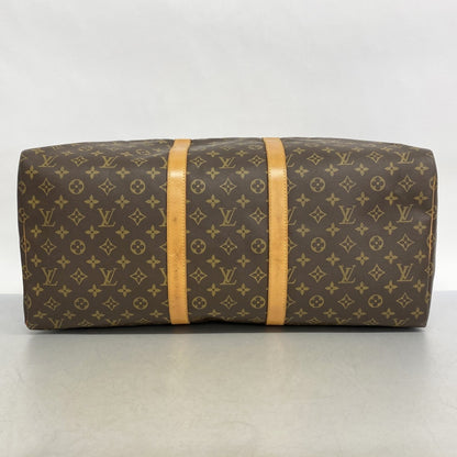Louis Vuitton Monogram Keepall 55 Boston Bag M41424 Brown