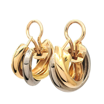 Cartier Trinity Earrings In 18K 750 Yellow Gold