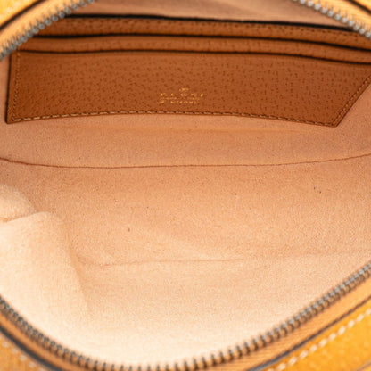 Gucci X Disney Ebony Mini Gg Supreme Mickey Print Chain Backpack 603730 Brown Leather