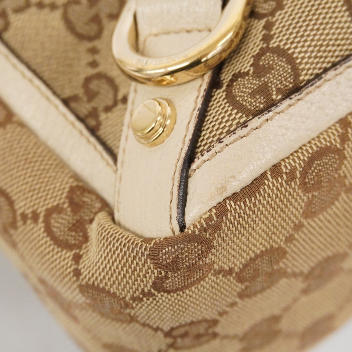 Gucci Gg Canvas Abbey Tote Bag 141472 Brown Beige Champagne