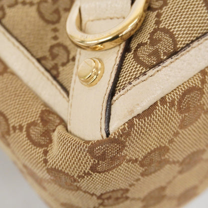 Gucci Gg Canvas Abbey Tote Bag 141472 Brown Beige Champagne