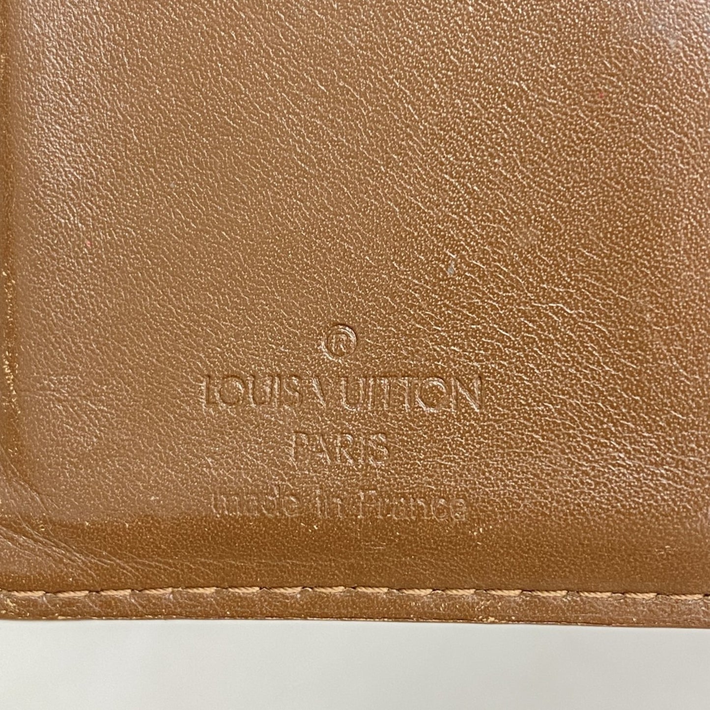 Louis Vuitton Vernis Porte Monnaie Bi-Fold Wallet M91209 Bronze
