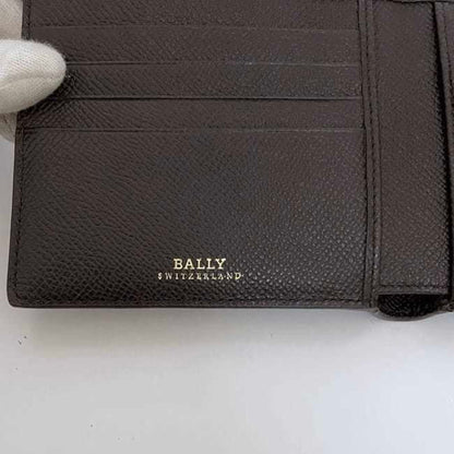 Bally Bi-Fold Wallet Ec-22731 Brown 6172021001 Unused Leather Bally Grain Folding Compact