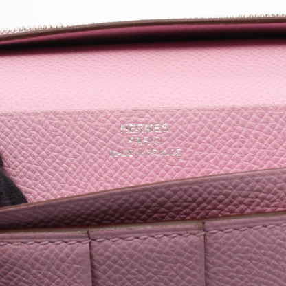 Hermes Herms Bearn Soufflet Verso Lime Mauve Silvestre Bifold Long Wallet