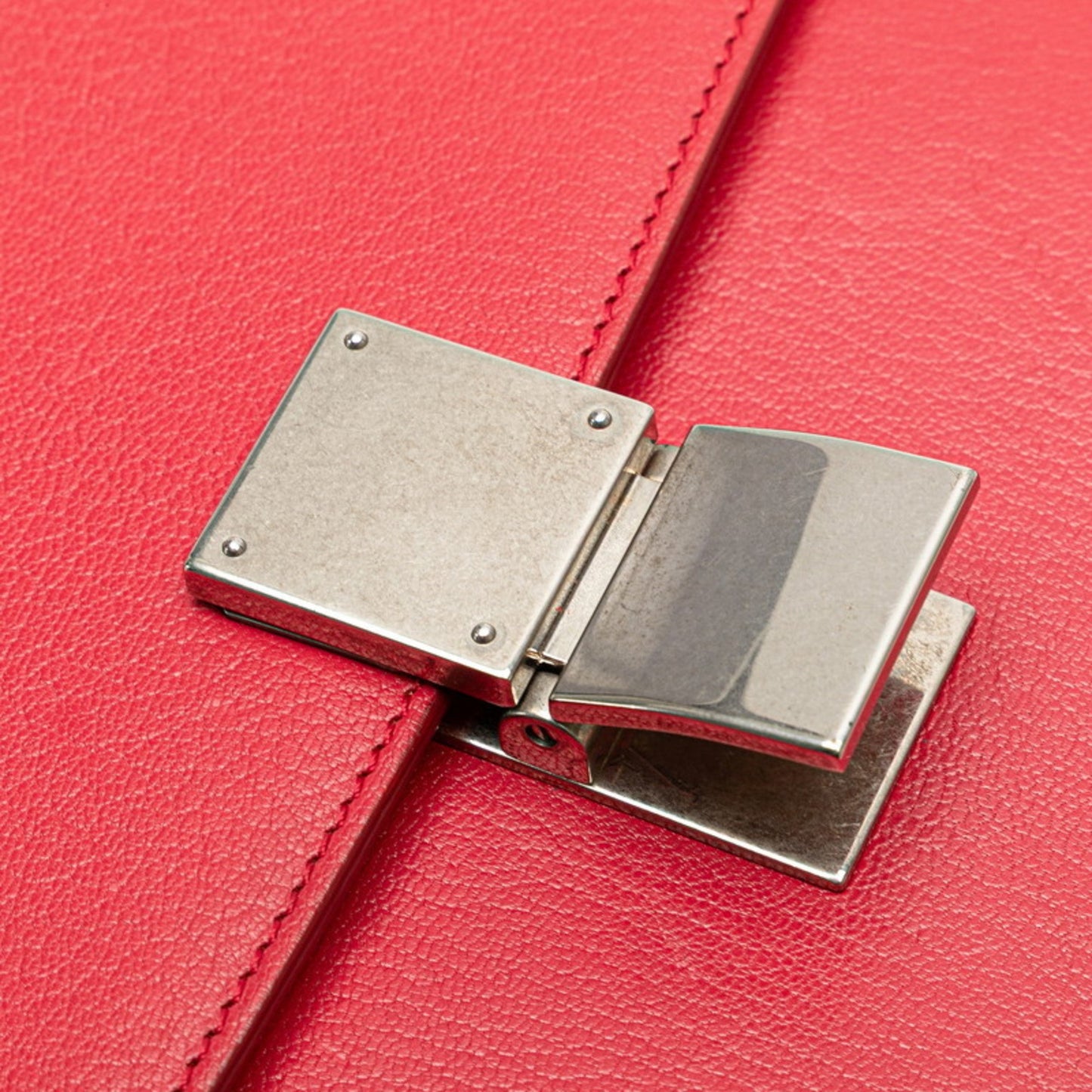 Celine Classic Box Medium Crossbody Shoulder Bag In Pink Leather