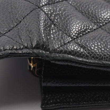 Chanel Matelasse Bifold Long Wallet In Grained Calfskin Leather