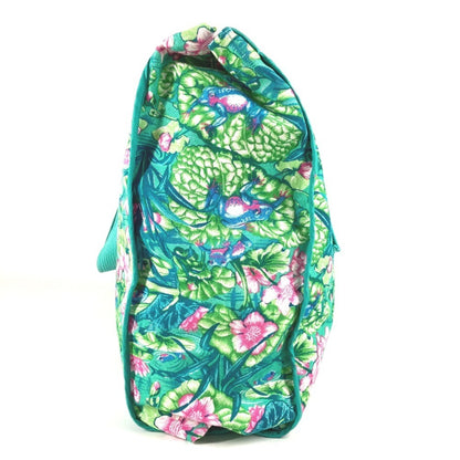 Hermes Vintage Frog Floral Print Tote Bag/Boston Bag/Shoulder Bag