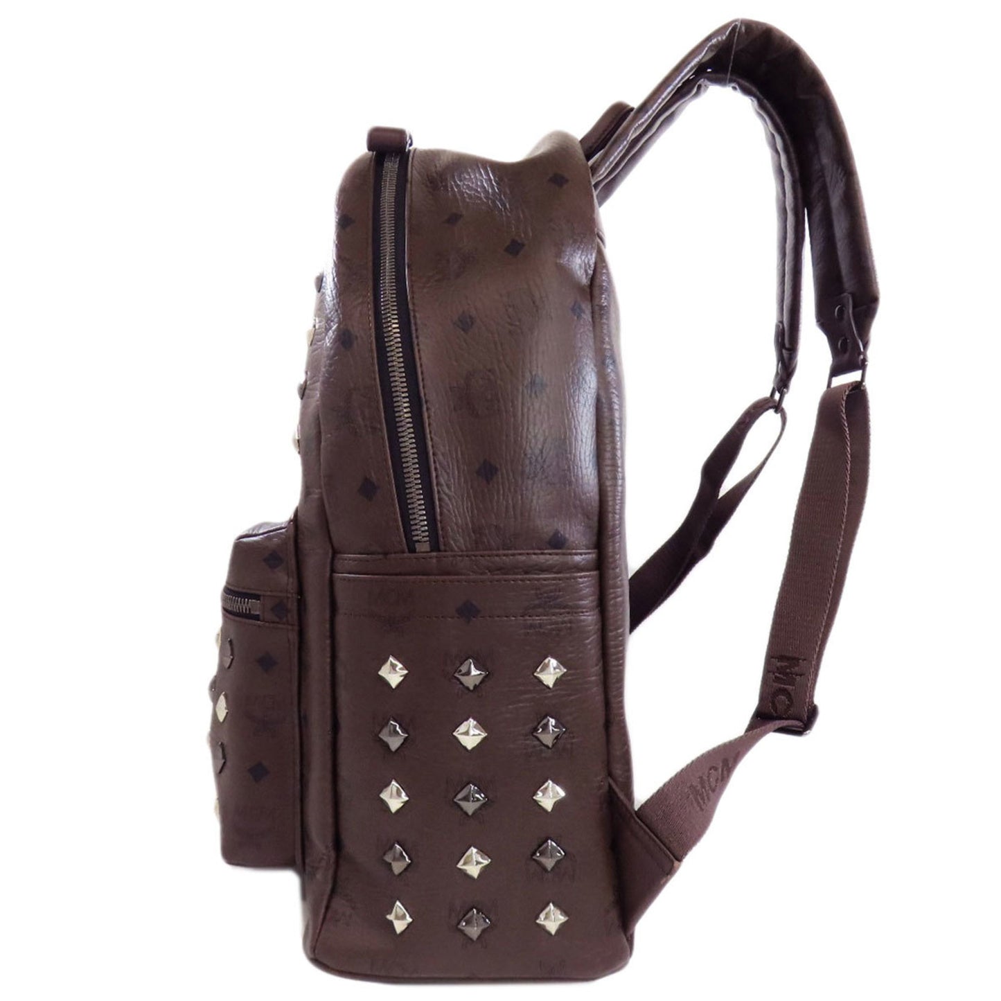 Mcm Studded Backpack/Daypack Pvc