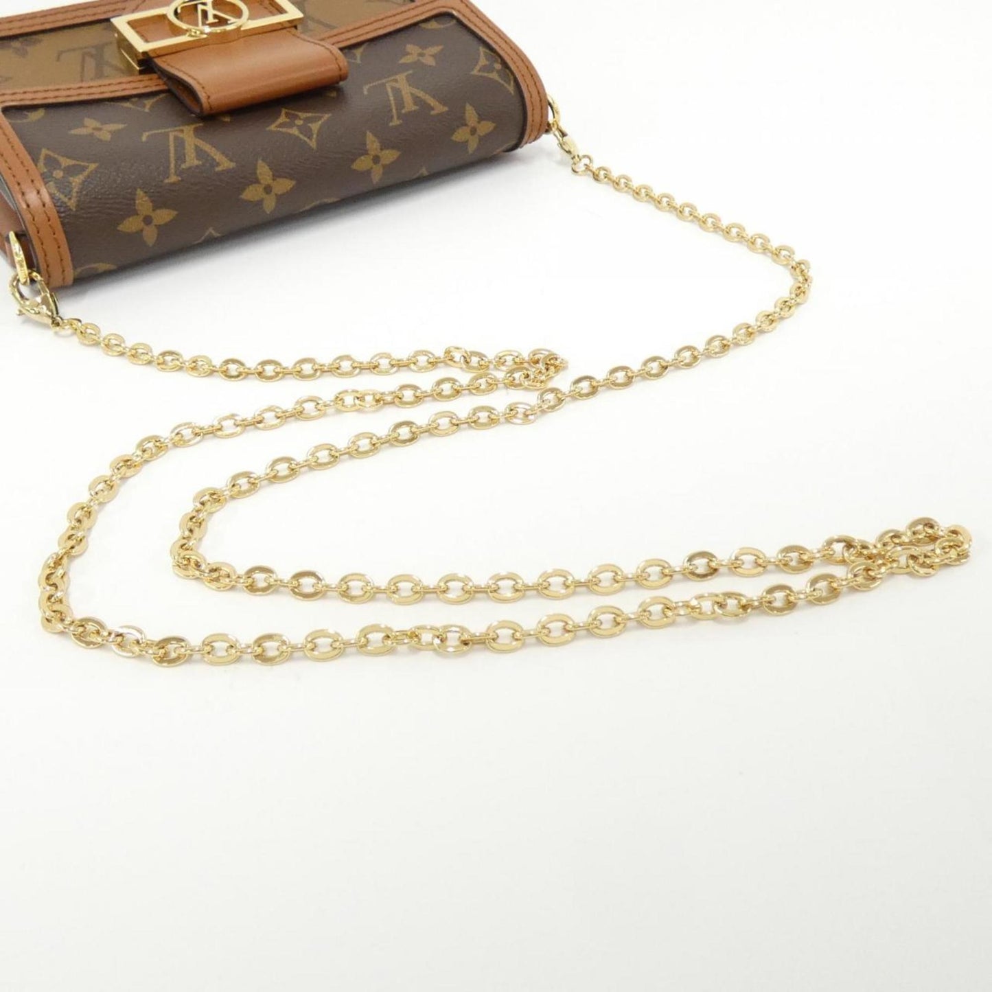 Louis Vuitton Monogram Portefeuille Dauphine M68746 Chain Wallet