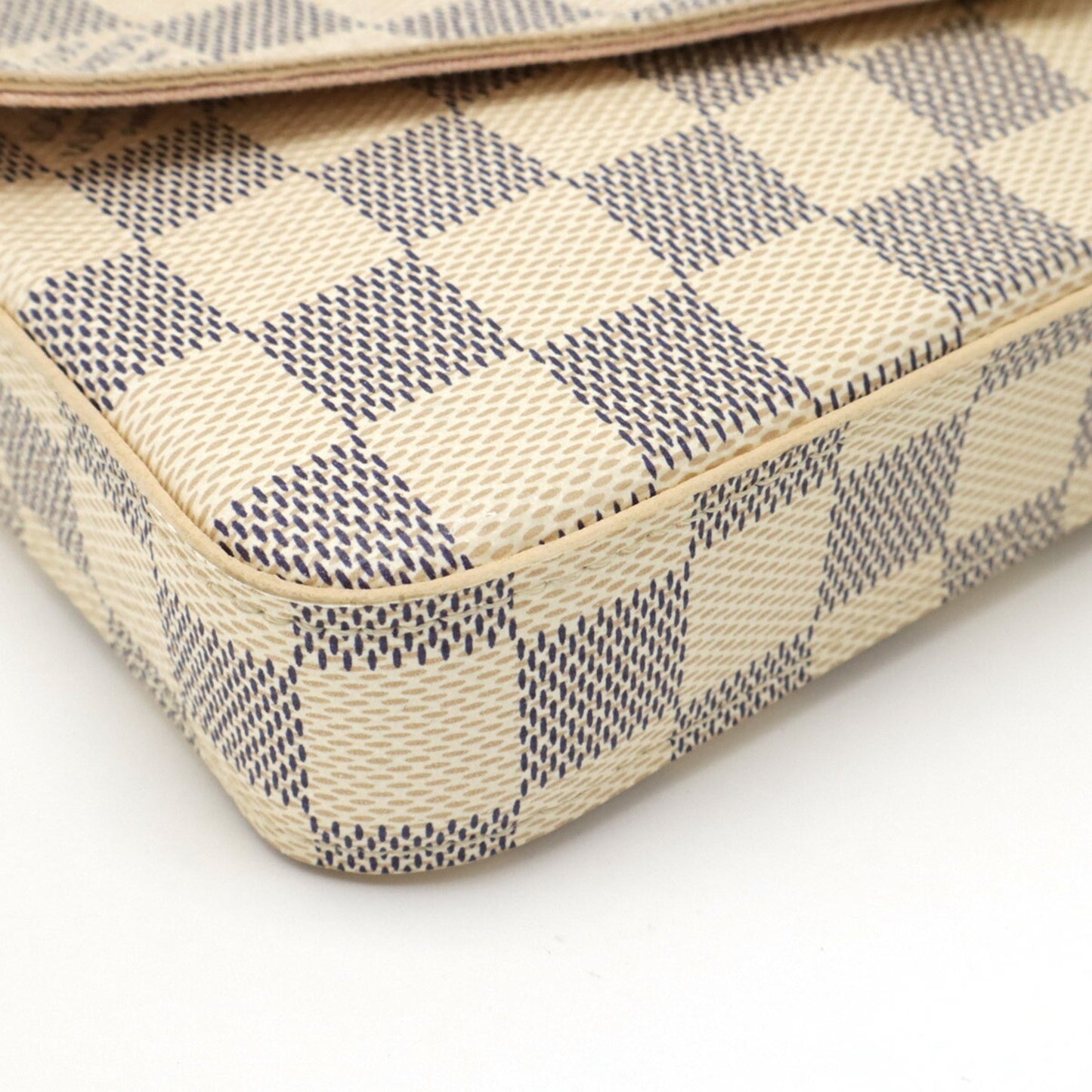 Louis Vuitton Damier Azur Pochette Felicie Shoulder Bag Chain Clutch N63106