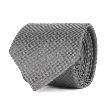 Louis Vuitton Louis Vuitton Micro Damier Silk Cravate Tie M75639 Silver