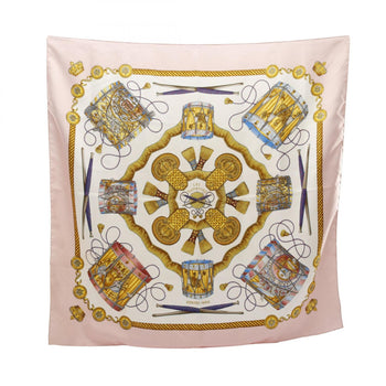Herms Hermes Carr 90 Les Tambours Silk Scarf