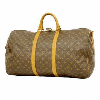 Louis Vuitton Monogram Keepall Bandouliere 55 Boston Bag M41414 Brown