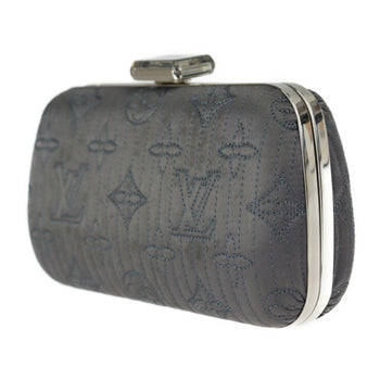 Louis Vuitton Louis Vuitton Minaudire Clutch Bag M95802 Monogram Motard Gray Series Silver Metal