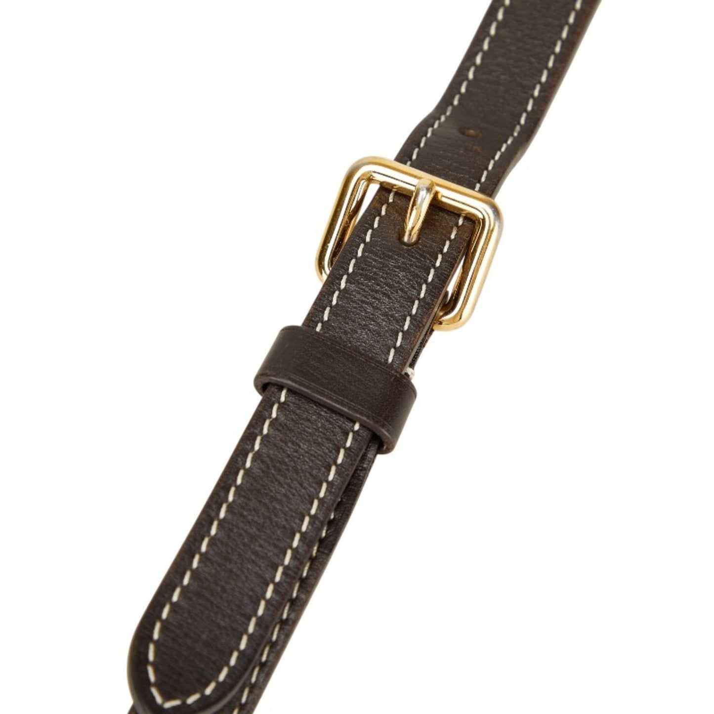 Louis Vuitton Shoulder Strap Brown Leather