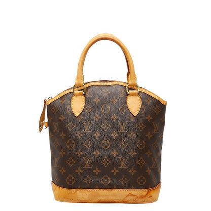 Louis Vuitton Monogram Lockit Tote Bag M40102 Brown Leather