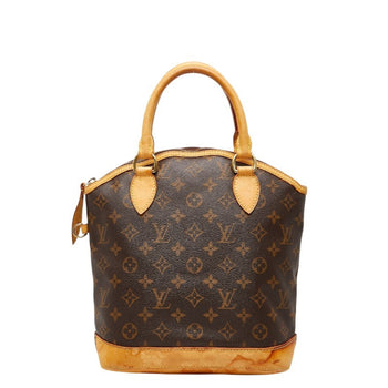 Louis Vuitton Monogram Lockit Tote Bag M40102 Brown Leather